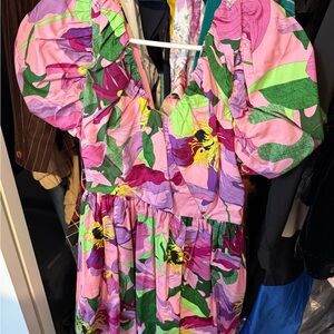 Express Multicolor Floral Dress